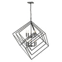 Z-Lite Euclid Matte Black 10 Light Chandelier image