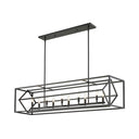 Z-Lite Euclid Matte Black 10 Light Linear Chandelier image 1