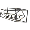 Z-Lite Euclid Matte Black 10 Light Linear Chandelier image 3
