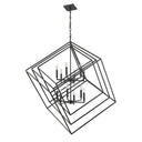 Z-Lite Euclid Matte Black 12 Light Chandelier image 4