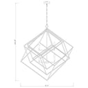 Z-Lite Euclid Matte Black 12 Light Chandelier image 7