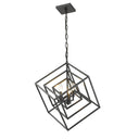 Z-Lite Euclid Matte Black 3 Light Chandelier image 1