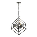 Z-Lite Euclid Matte Black 3 Light Chandelier image 2