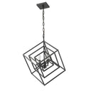 Z-Lite Euclid Matte Black 3 Light Chandelier image 4