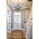 Z-Lite Euclid Matte Black 3 Light Chandelier image 5