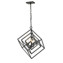 Z-Lite Euclid Matte Black 3 Light Chandelier image