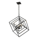Z-Lite Euclid Matte Black 4 Light Chandelier image 1