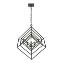 Z-Lite Euclid Matte Black 4 Light Chandelier image 2