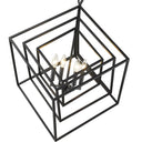 Z-Lite Euclid Matte Black 4 Light Chandelier image 3