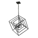 Z-Lite Euclid Matte Black 4 Light Chandelier image 4