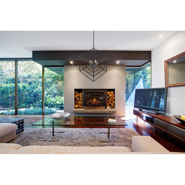 Z-Lite Euclid Matte Black 4 Light Chandelier image 5