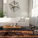 Z-Lite Euclid Matte Black 4 Light Chandelier image 6
