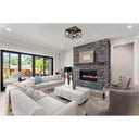 Z-Lite Euclid Matte Black 4 Light Flush Mount image 5