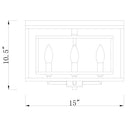 Z-Lite Euclid Matte Black 4 Light Flush Mount image 7