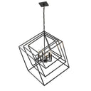 Z-Lite Euclid Matte Black 6 Light Chandelier image 1
