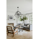 Z-Lite Euclid Matte Black 6 Light Chandelier image 6
