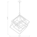 Z-Lite Euclid Matte Black 6 Light Chandelier image 7