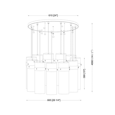 Z-Lite Fontaine 11 Light Chandelier image 21