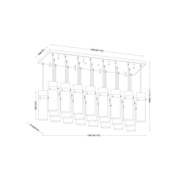Z-Lite Fontaine 23 Light Linear Chandelier image 21