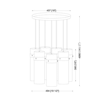 Z-Lite Fontaine 7 Light Chandelier image 21