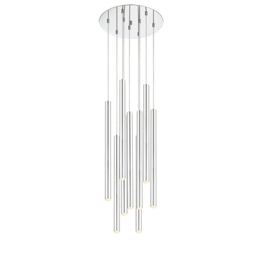 Z-Lite Forest Steel 9 Light Chandelier image 1