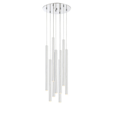 Z-Lite Forest Steel 9 Light Chandelier image 5