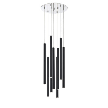 Z-Lite Forest Steel 9 Light Chandelier image 6