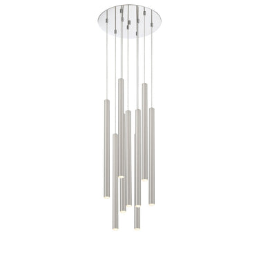 Z-Lite Forest Steel 9 Light Chandelier image