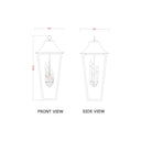 Z-Lite Gannon 5 Light Outdoor Chain Mount Ceiling Fixture image 7