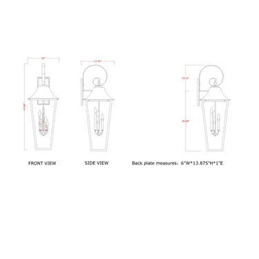 Z-Lite Gannon 5 Light Outdoor Wall image 7