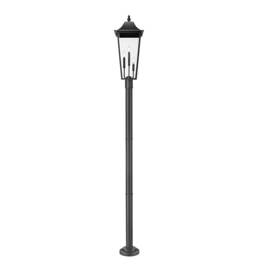 Z-Lite Gannon Glass 3 Light Outdoor Post Mount Fixture image 2