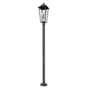 Z-Lite Gannon Glass 3 Light Outdoor Post Mount Fixture image 4