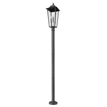 Z-Lite Gannon Glass 3 Light Outdoor Post Mount Fixture image 4