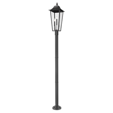 Z-Lite Gannon Glass 3 Light Outdoor Post Mount Fixture image