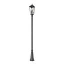 Z-Lite Gannon Glass 3 Light Outdoor Post Mounted Fixture image 1