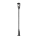 Z-Lite Gannon Glass 3 Light Outdoor Post Mounted Fixture image 4