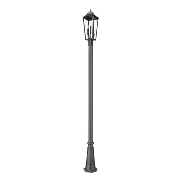 Z-Lite Gannon Glass 3 Light Outdoor Post Mounted Fixture image 4