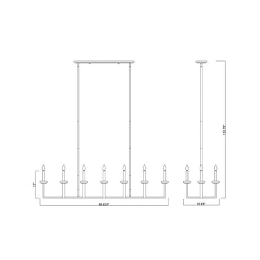 Z-Lite Gaultier 12 Light Linear Chandelier image 14