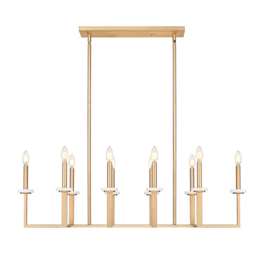 Z-Lite Gaultier Modern Gold 10 Light Linear Chandelier image 1