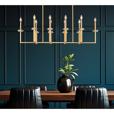 Z-Lite Gaultier Modern Gold 10 Light Linear Chandelier image 5