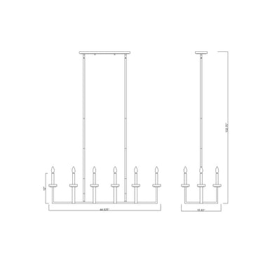 Z-Lite Gaultier Modern Gold 10 Light Linear Chandelier image 7