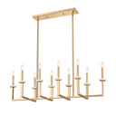 Z-Lite Gaultier Modern Gold 10 Light Linear Chandelier image