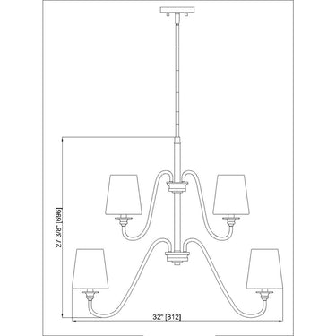 Z-Lite Gianna 9 Light Chandelier image 14