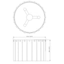 Z-Lite Glacier 3 Light Flush Mount image 14