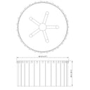 Z-Lite Glacier 5 Light Flush Mount image 14