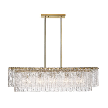Z-Lite Glacier 5 Light Linear Chandelier image 3