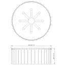 Z-Lite Glacier 8 Light Flush Mount image 14