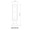 Z-Lite Glenwood 1 Light Outdoor Pier Mounted Fixture image 7