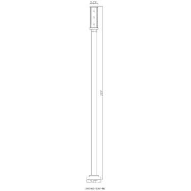 Z-Lite Glenwood 1 Light Outdoor Post Mounted Fixture image 4