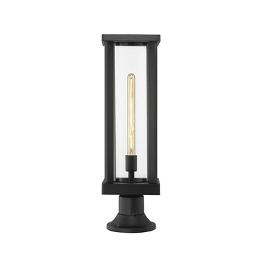 Z-Lite Glenwood Glass 1 Light Outdoor Pier Mounted Fixture image 1
